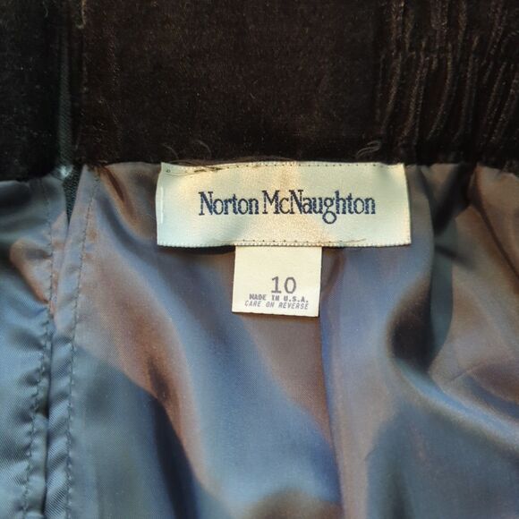 Vintage Norton McNaughton Maxi Skirt 10 Purple Velvet Whimsigoth Holiday - Picture 4 of 6